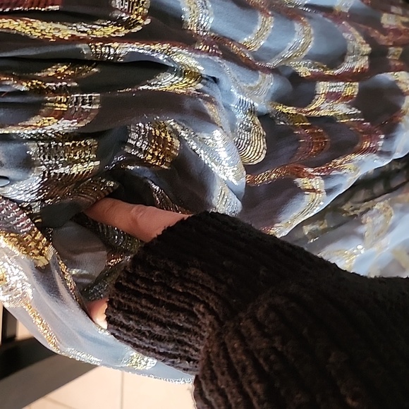 Metallic Malene Birger long maxi skirt - Picture 5 of 9